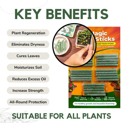 Magic Plant Grow Fertilizer Sticks (Buy 25 Sticks Get 25 Sticks Free)