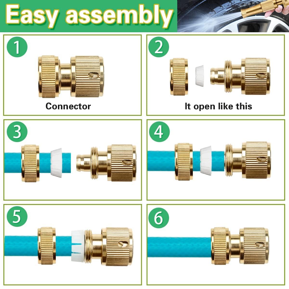 Adjustable High-Pressure Water Spray Nozzle