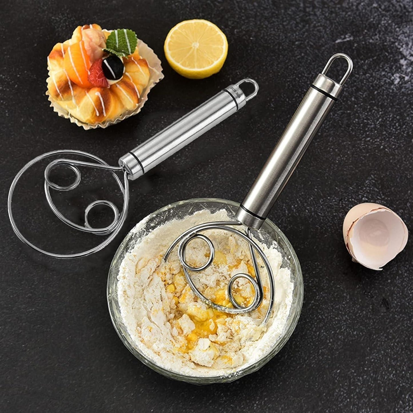 Stainless Steel Magic Dough Whisk (Buy 1 Get 1 Free)