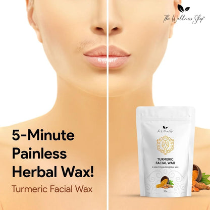 Painless Turmeric Facial Wax