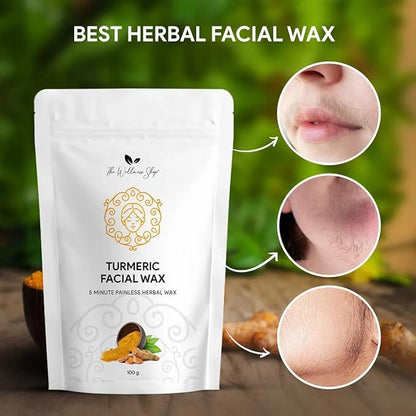 Painless Turmeric Facial Wax