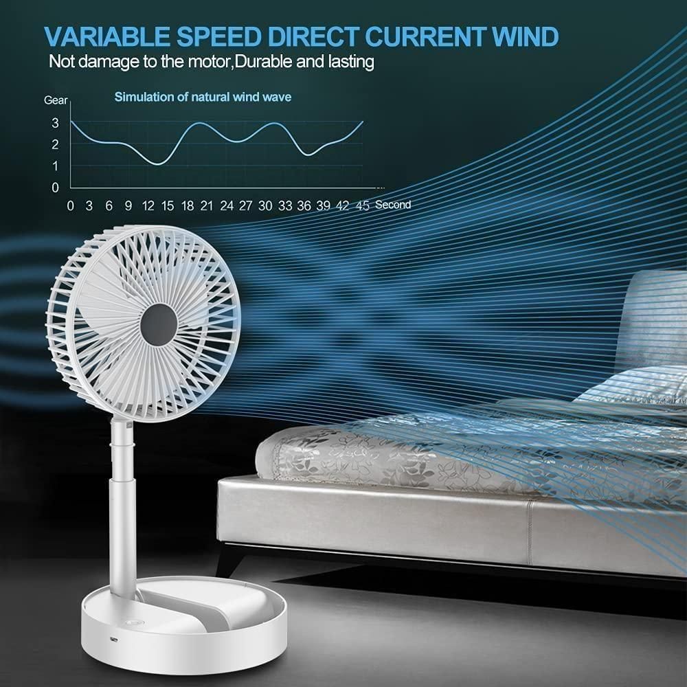 Standing Rechargeable Pedestal Fan