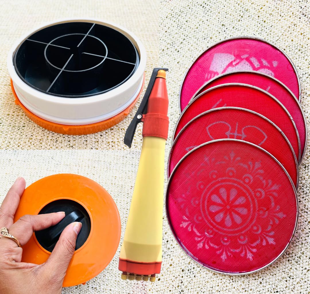 Rangoli Making Kit Includes Magic Tool (4 inch)