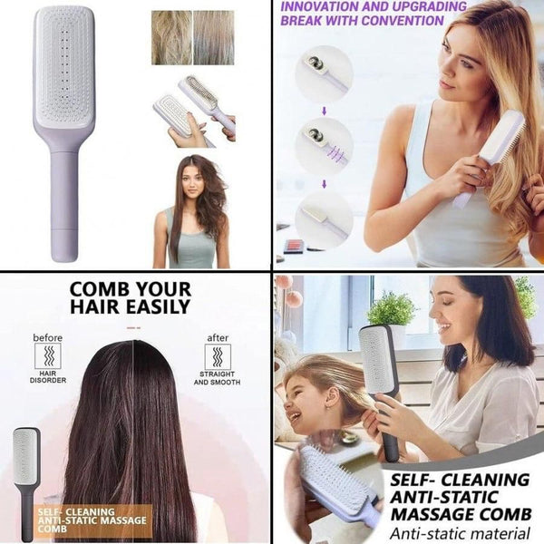 Self-Cleaning Hair Brush (Buy 1 Get 1 Free)