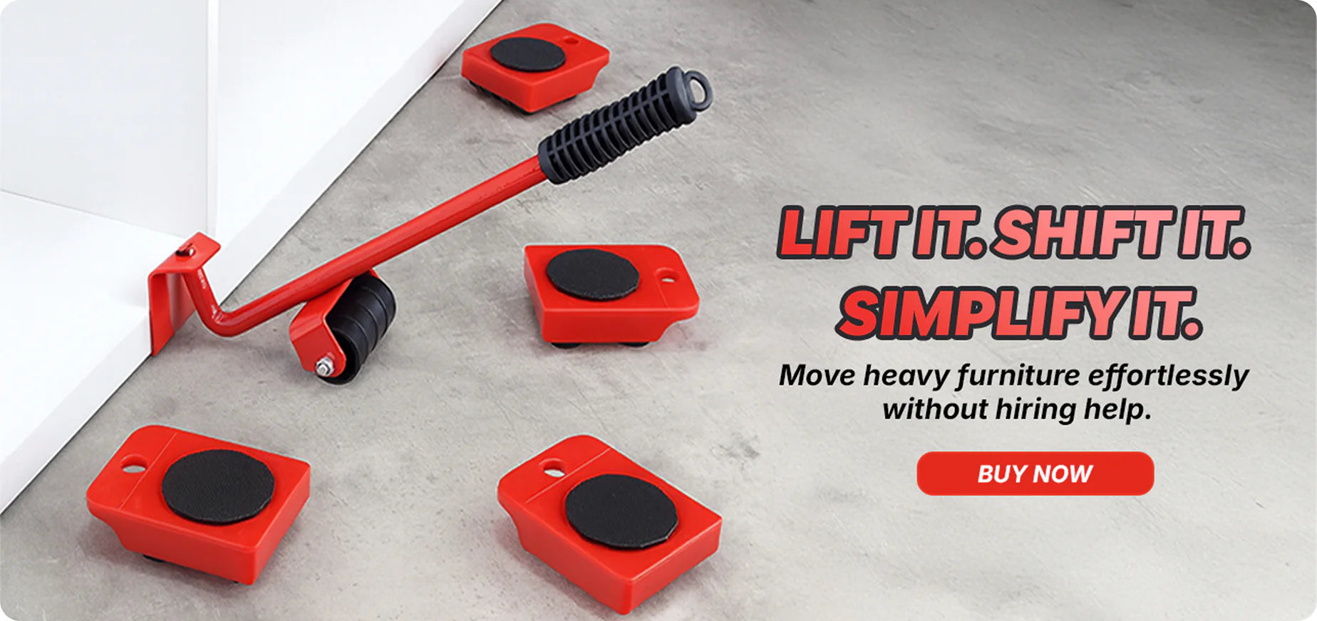 Furniture Lifter -Furniture Lifter Mover Tool Set Heavy Duty Furniture Shifting Lifting Moving Tool with Wheel Pads