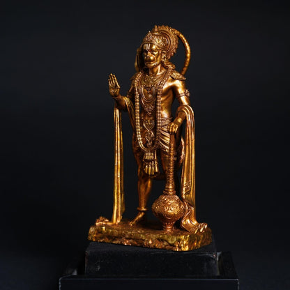 King of Sarangpur Hanuman ji Antique Gold