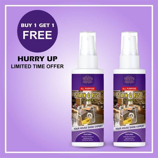 Multipurpose Stain & Rust Remover Spray ( Buy 1 Get 1 Free)