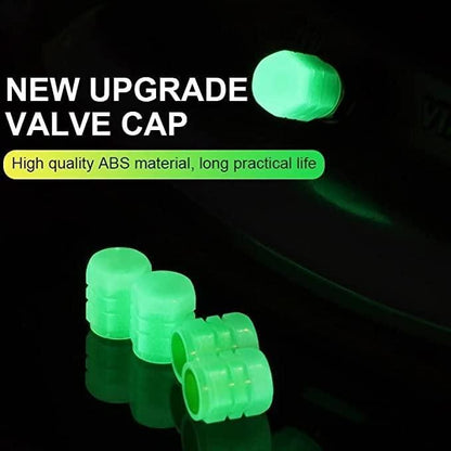 Fluorescent Tire Valve Caps