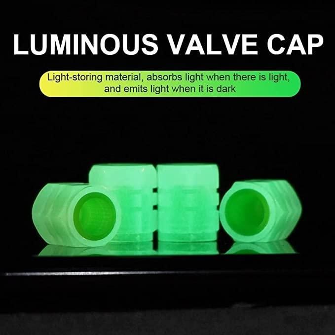 Fluorescent Tire Valve Caps